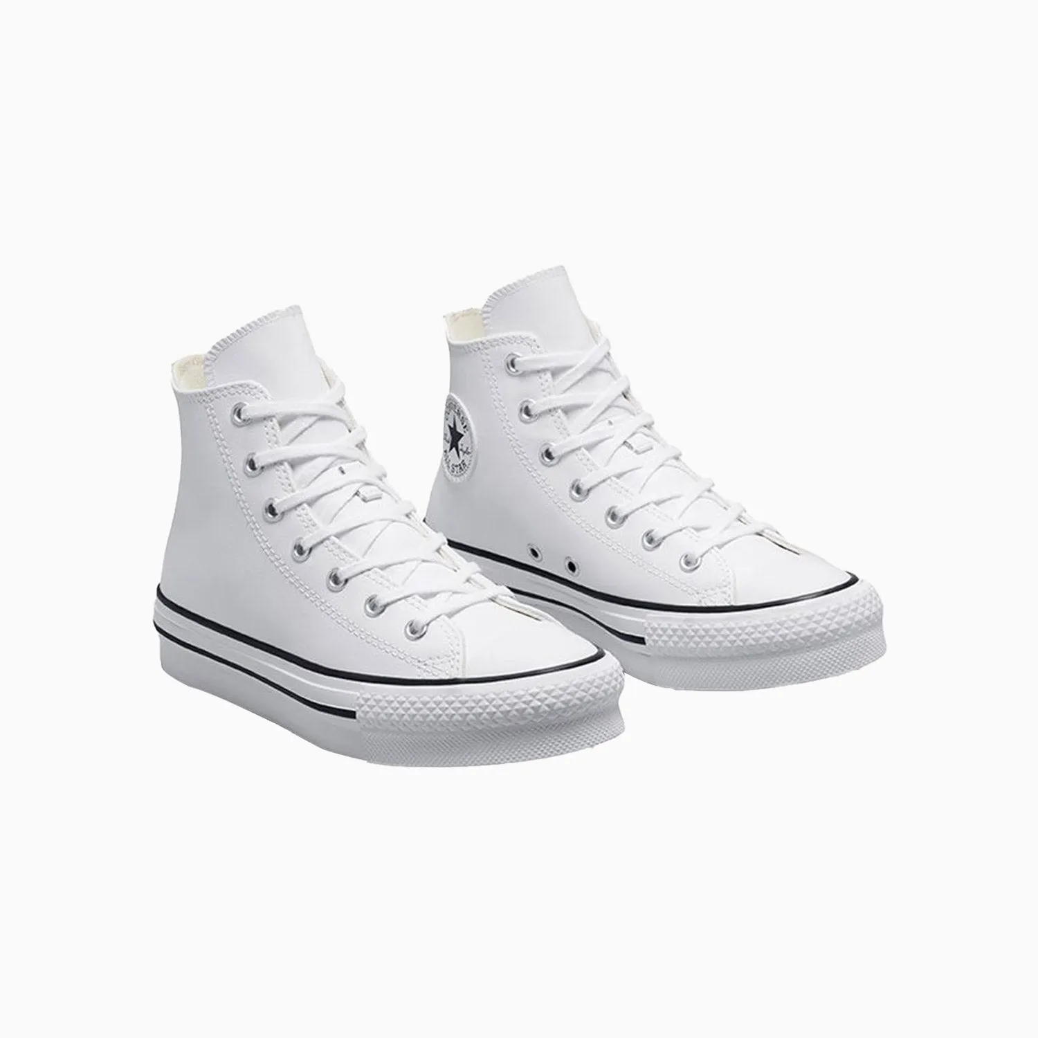 Kid's Chuck Taylor All Star Lift Platform Leather Grade School