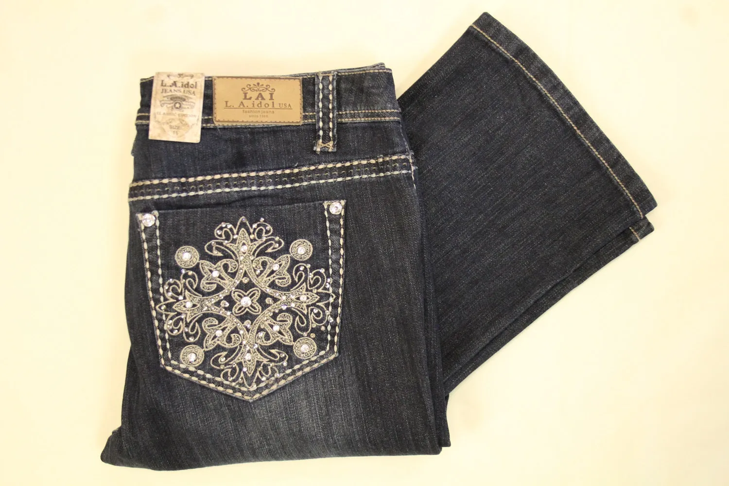L.A. Idol | P5217BT-P Plus Size Boot Cut