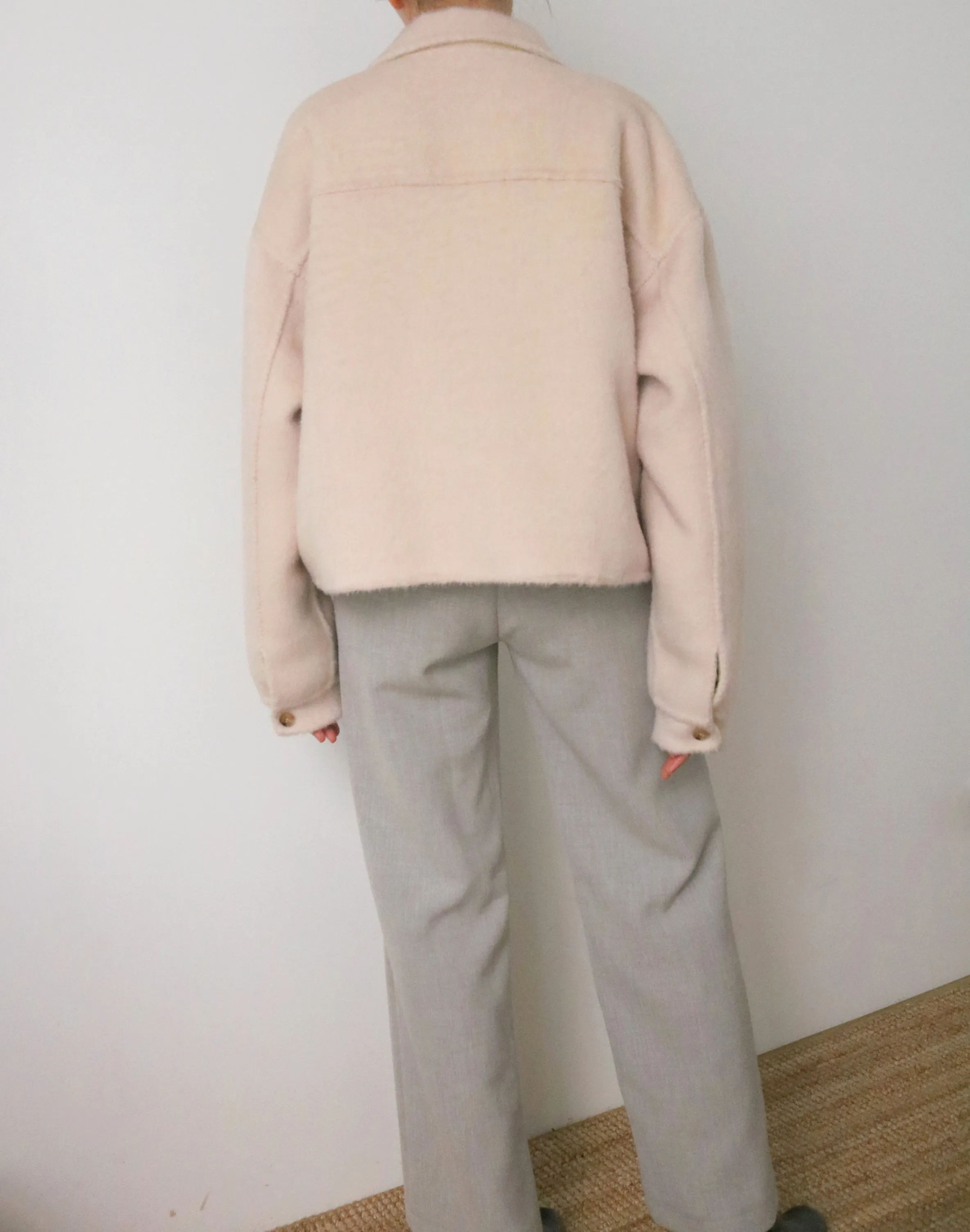 Lea Aviator Jacket (reversible, made with 60% alpaca)