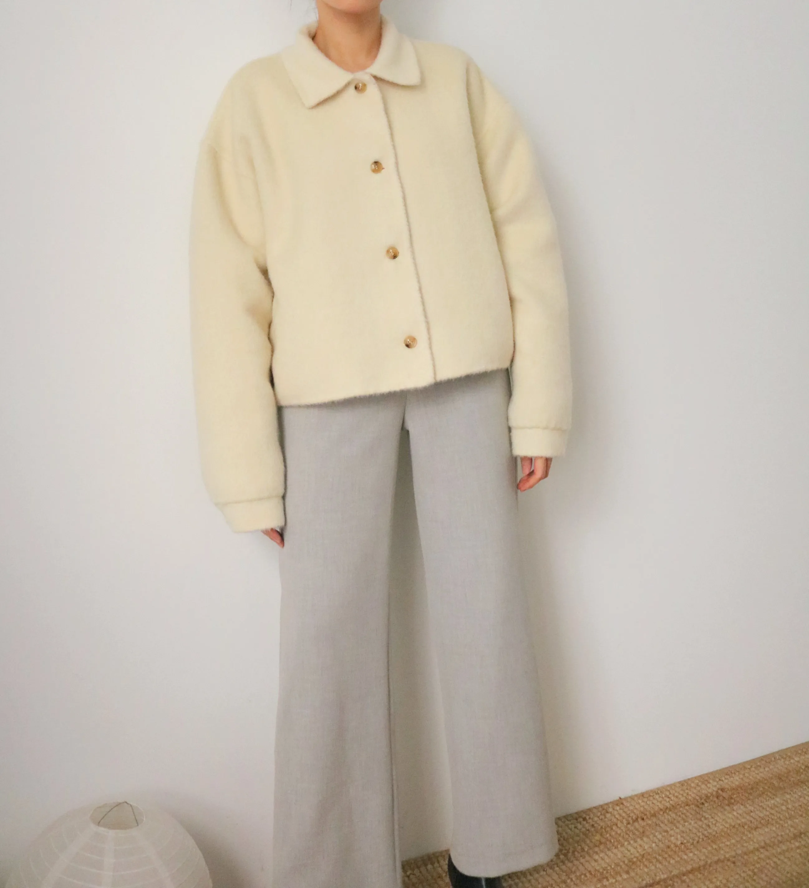 Lea Aviator Jacket (reversible, made with 60% alpaca)