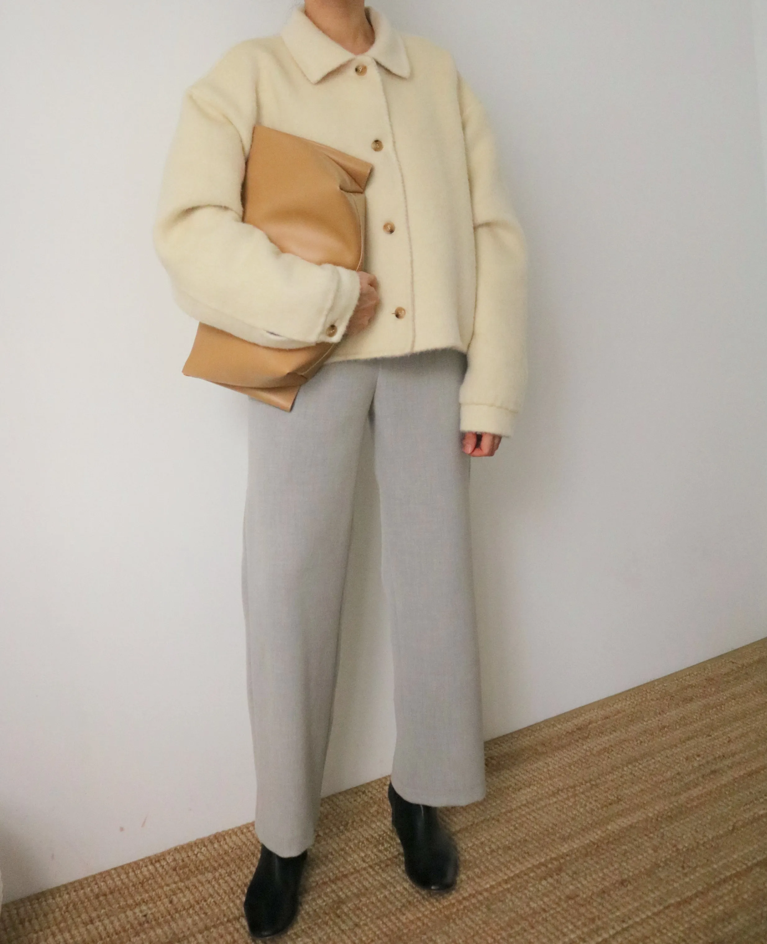 Lea Aviator Jacket (reversible, made with 60% alpaca)