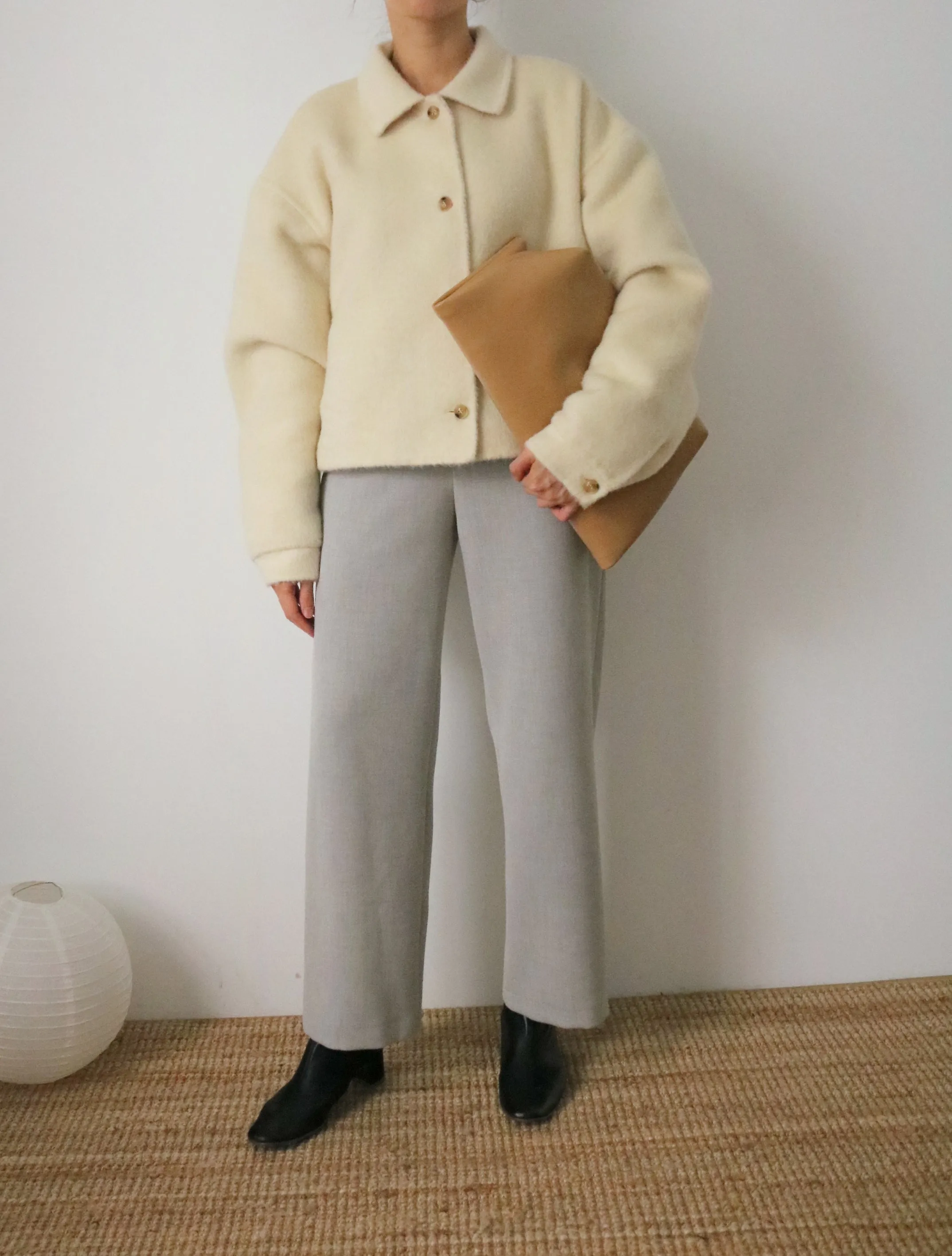 Lea Aviator Jacket (reversible, made with 60% alpaca)