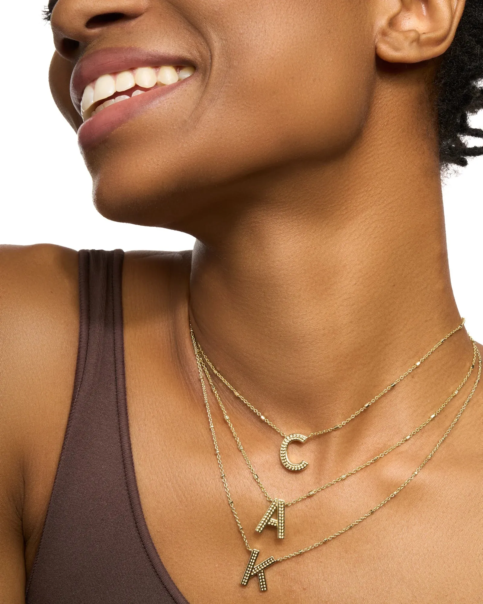 Letter Pendant Necklace
