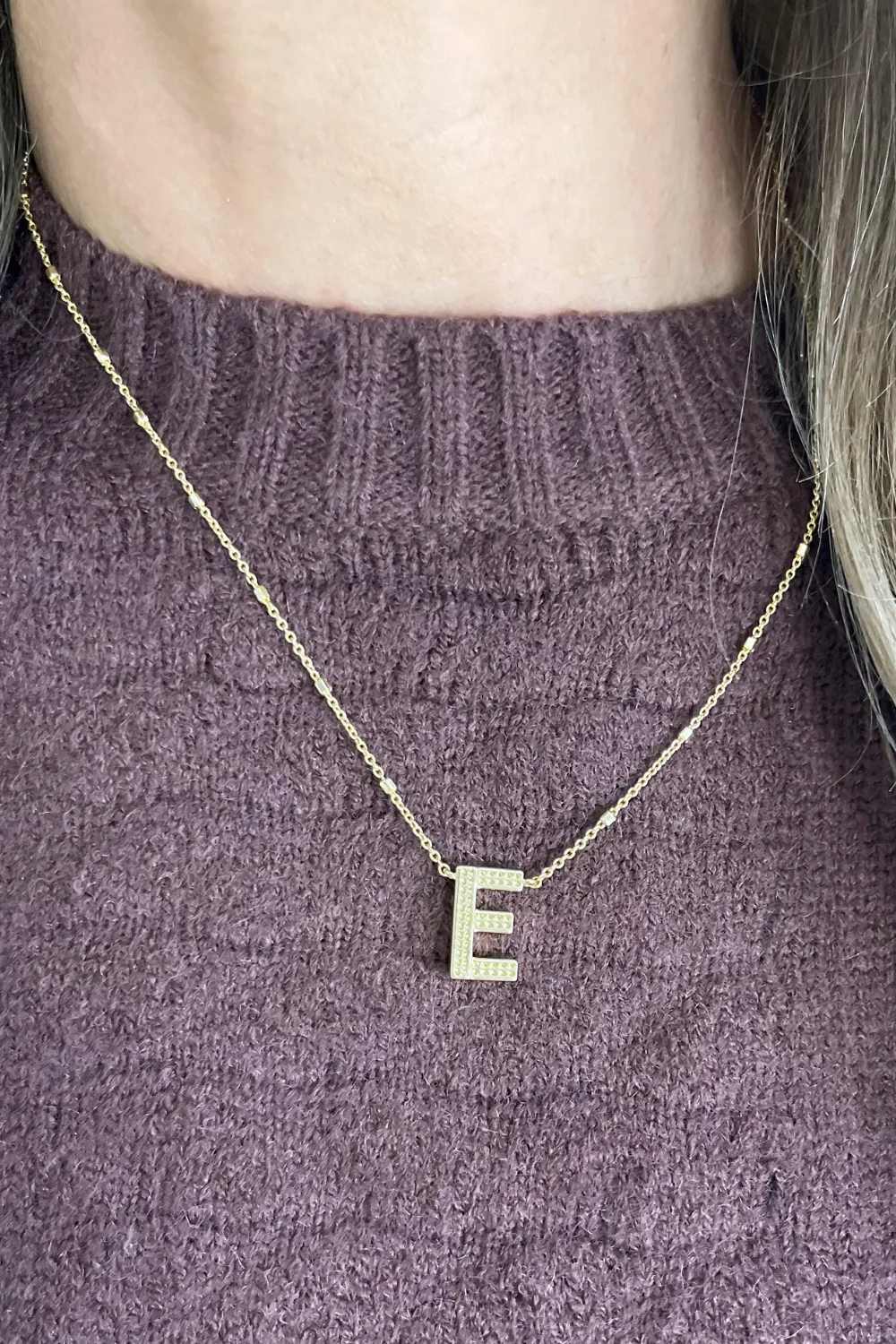 Letter Pendant Necklace