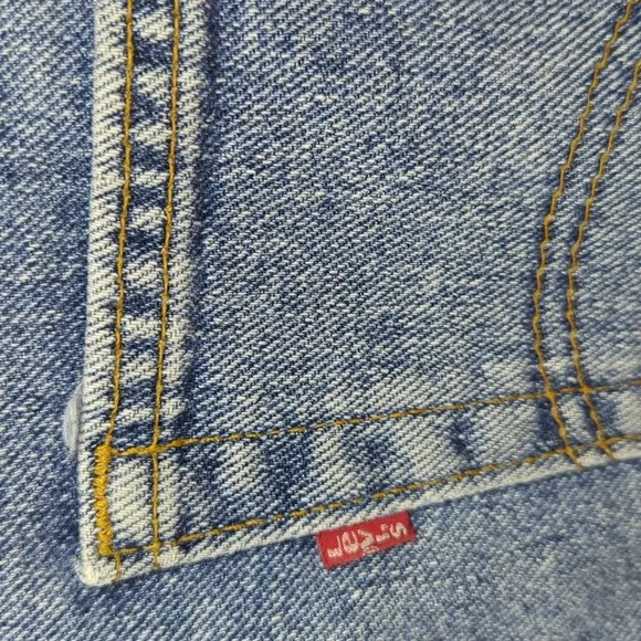 Levi's 550 Vintage 90s Cutoff Jean Shorts Denim Boho Distressed Baggy 38 RARE