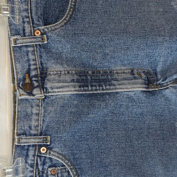 Levi's 550 Vintage 90s Cutoff Jean Shorts Denim Boho Distressed Baggy 38 RARE