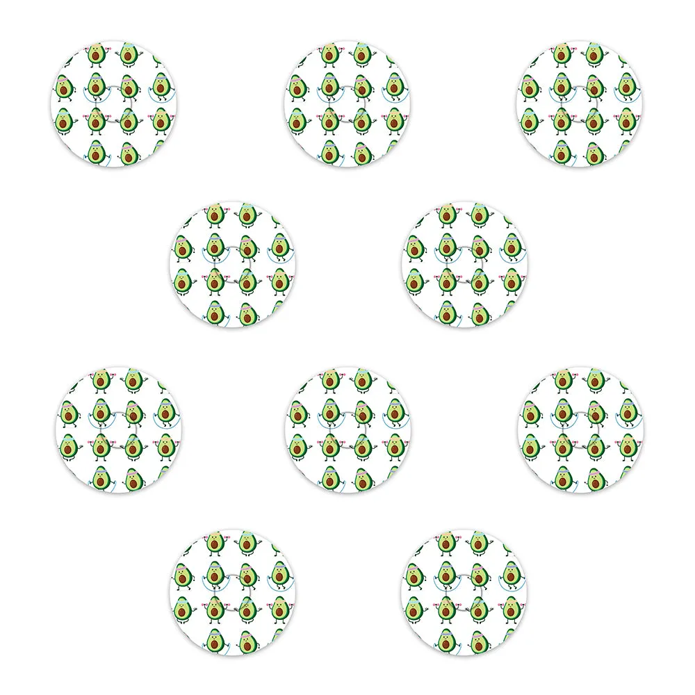 Libre Avocado Design Patches 10 pack
