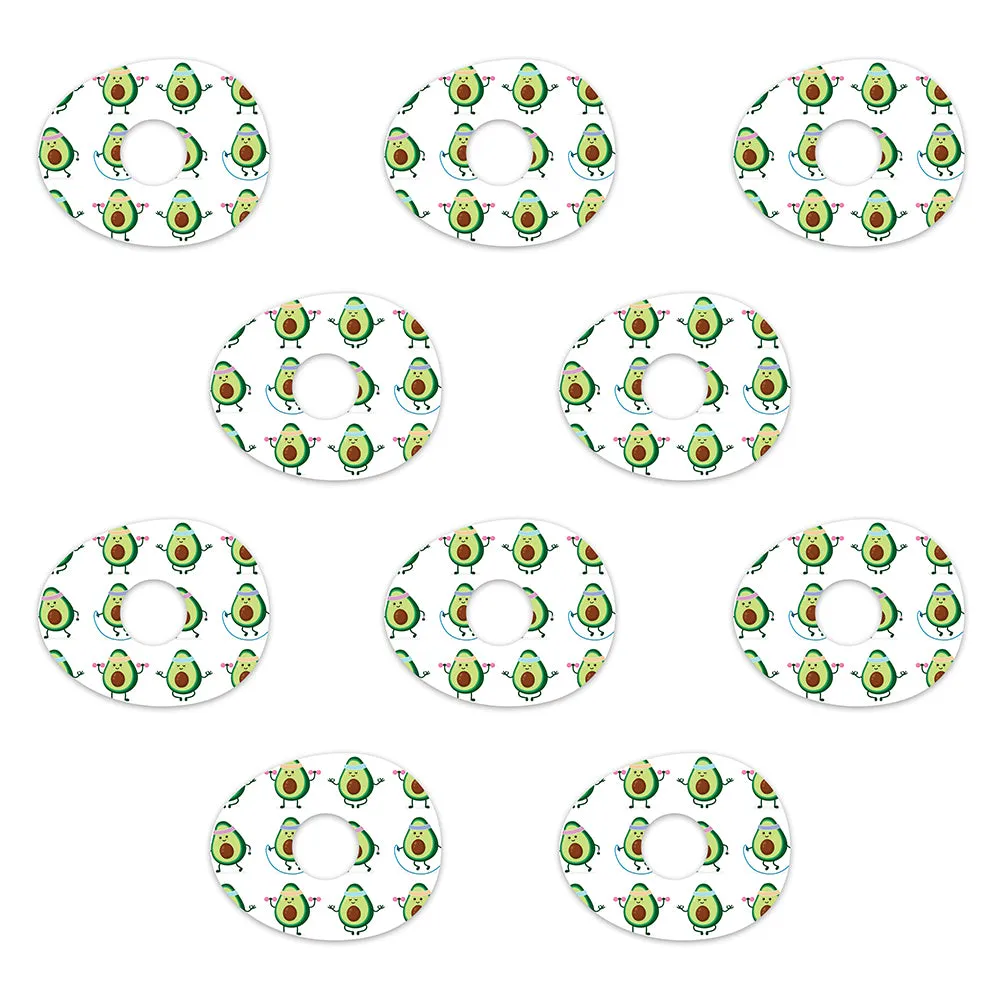 Libre Avocado Design Patches 10 pack