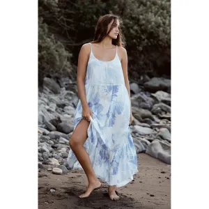 LIDO WATERCOLOUR LEAF DRESS