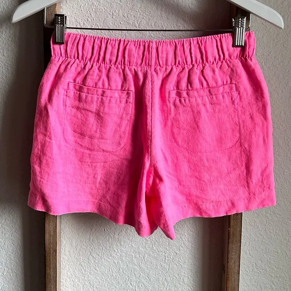 Lilly Pulitzer LILO Linen in Neon Pink 4” Shorts NWT sz: XS