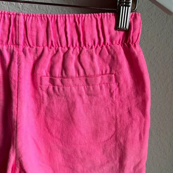 Lilly Pulitzer LILO Linen in Neon Pink 4” Shorts NWT sz: XS