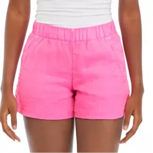 Lilly Pulitzer LILO Linen in Neon Pink 4” Shorts NWT sz: XS