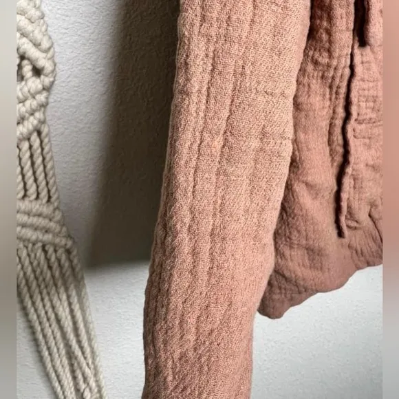 MADEWELL Blazer Cotton-Linen Relaxed Larsen Jacket in Faded Earth
