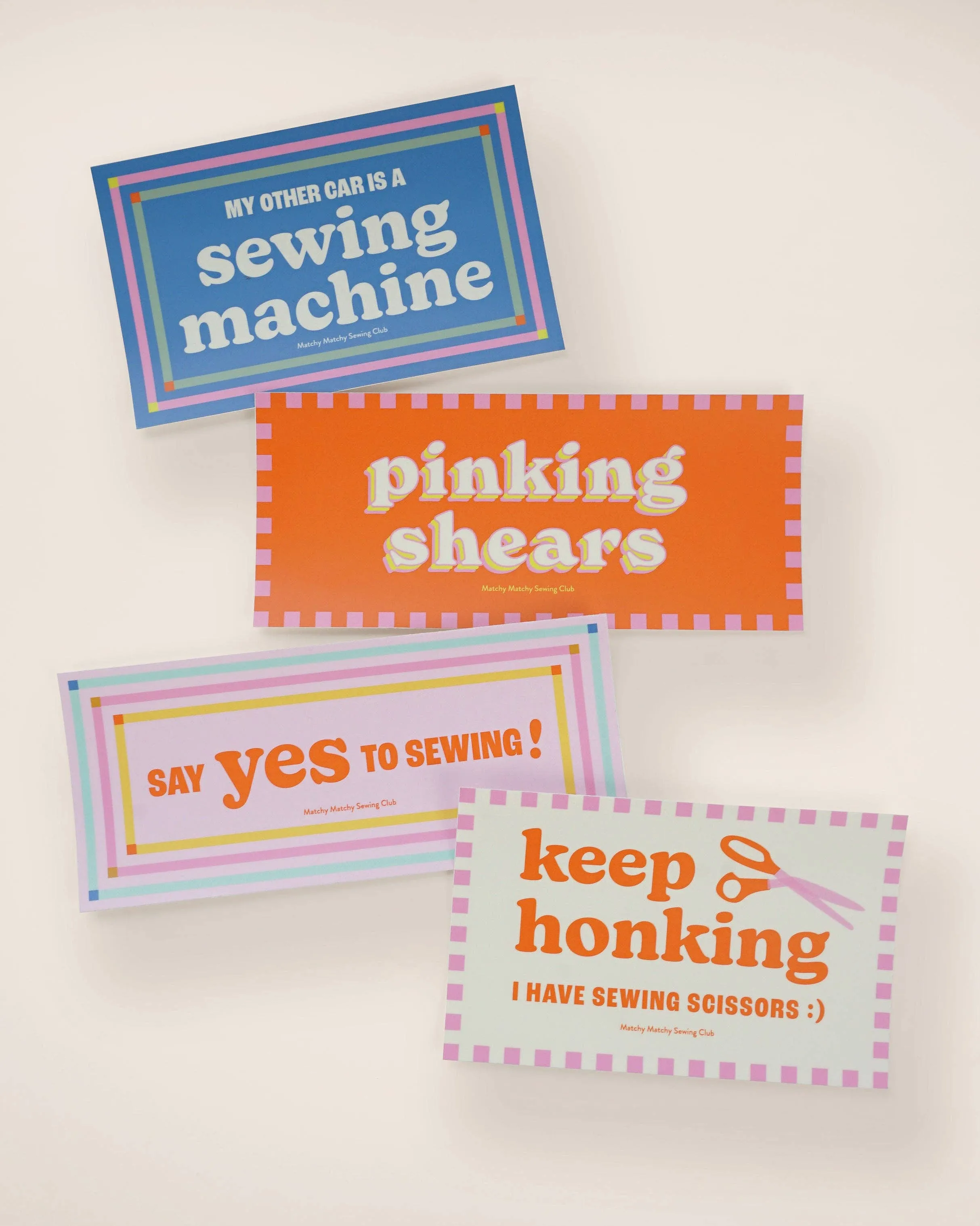 Matchy Matchy : "My Other Car is a Sewing Machine" Bumper Sticker