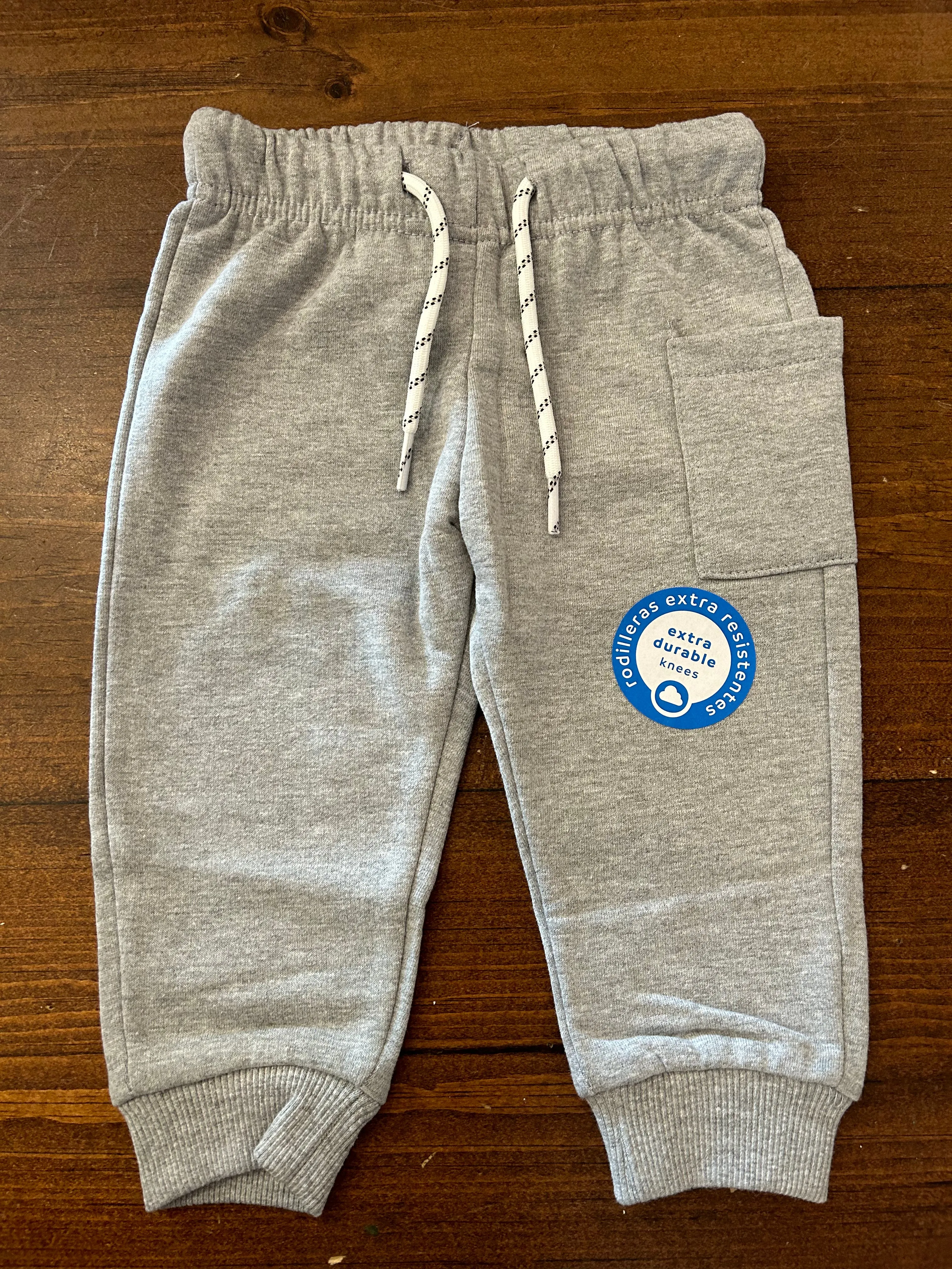 Mayoral Baby Boy Grey Cotton Joggers with Extra Durable Knees