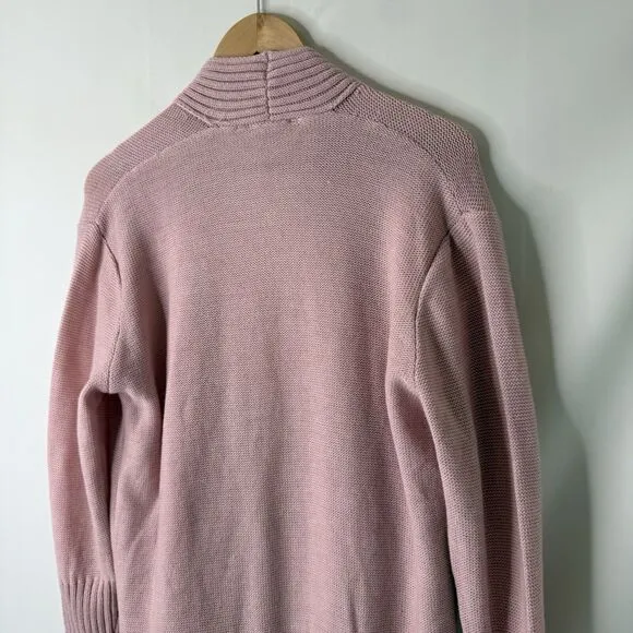 Misell Wool Blend Cardigan Size 38-M Knitted Open Front Cardigan Minimalist Cozy