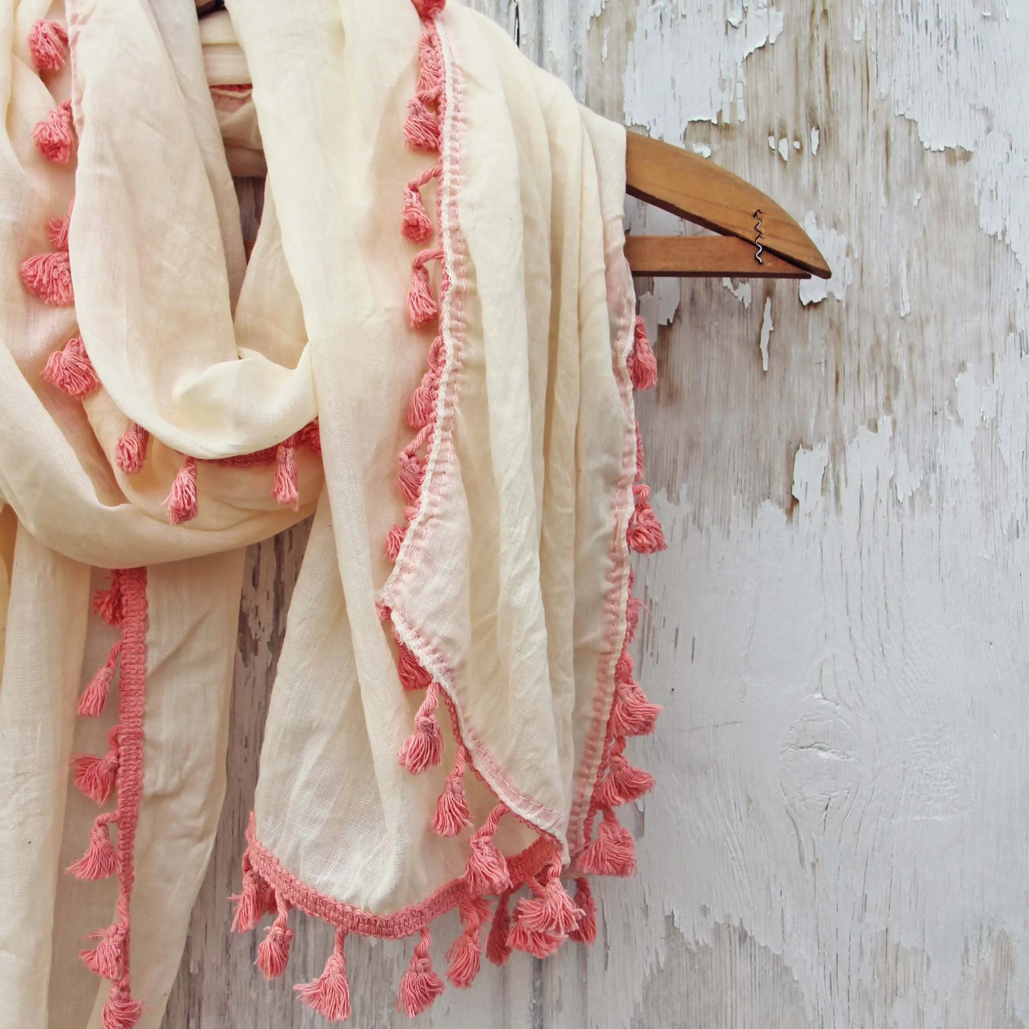 Moroccan Sunset Scarf in Cream