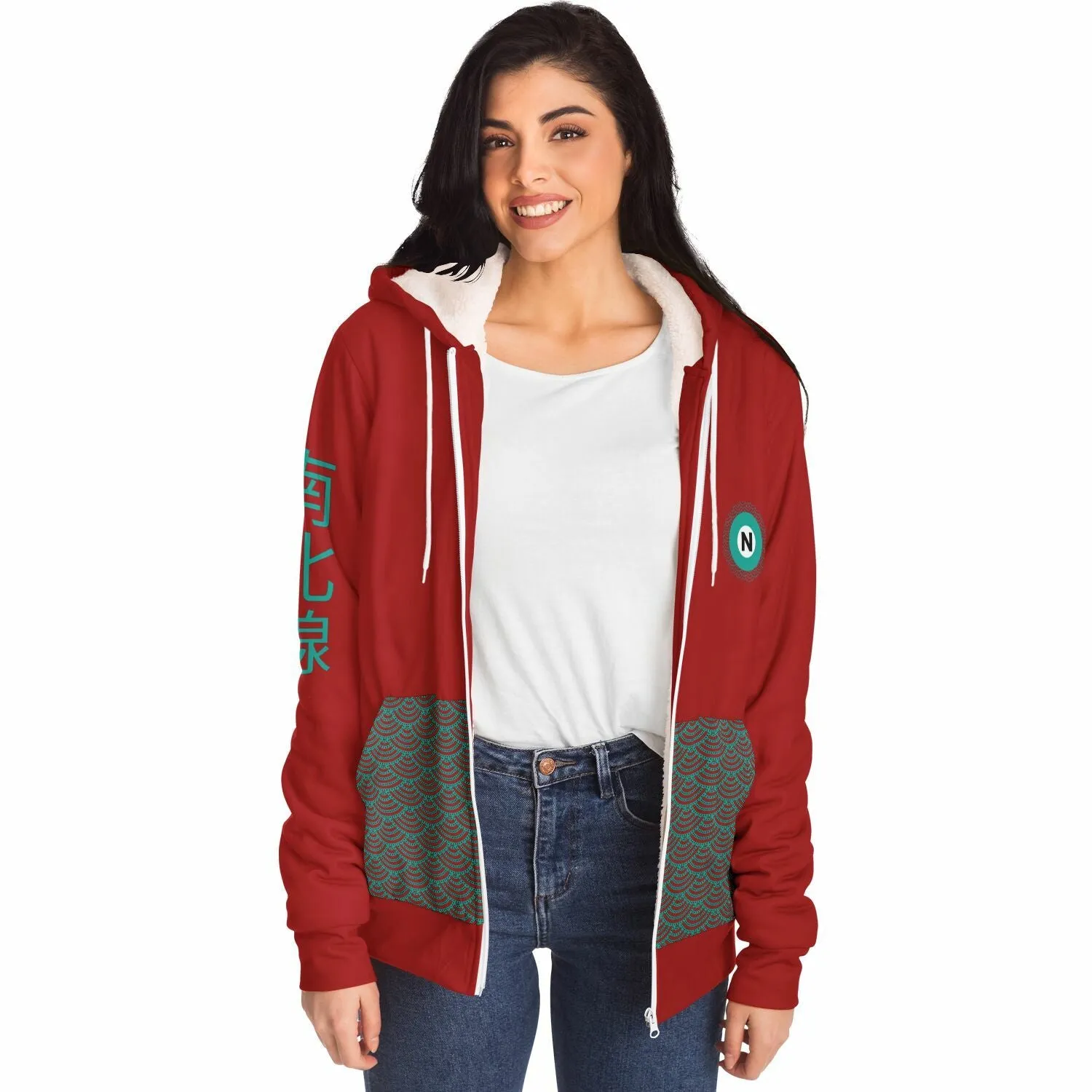 Namboku Line Ultra-Soft Microfleece Zip Hoodie