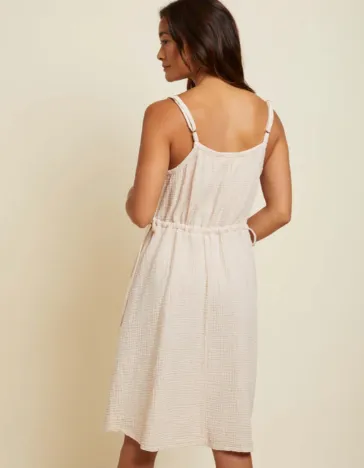 Nation LTD - Jenessa Side Tie Gauze Dress - Frothy