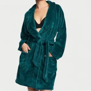 New! VS Victoria Secret Short Cozy Robe NWTS