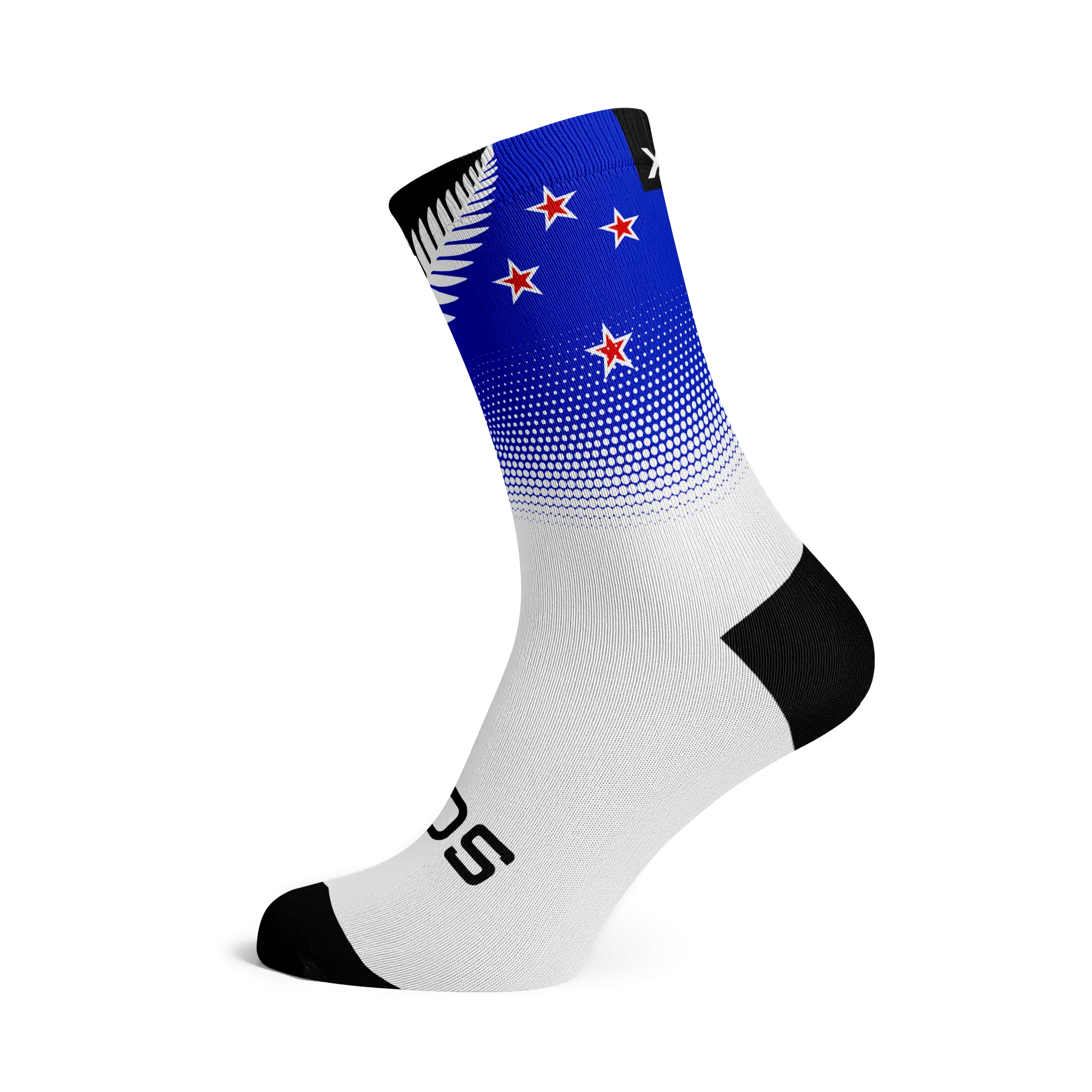 New Zealand Silver Fern Flag Socks