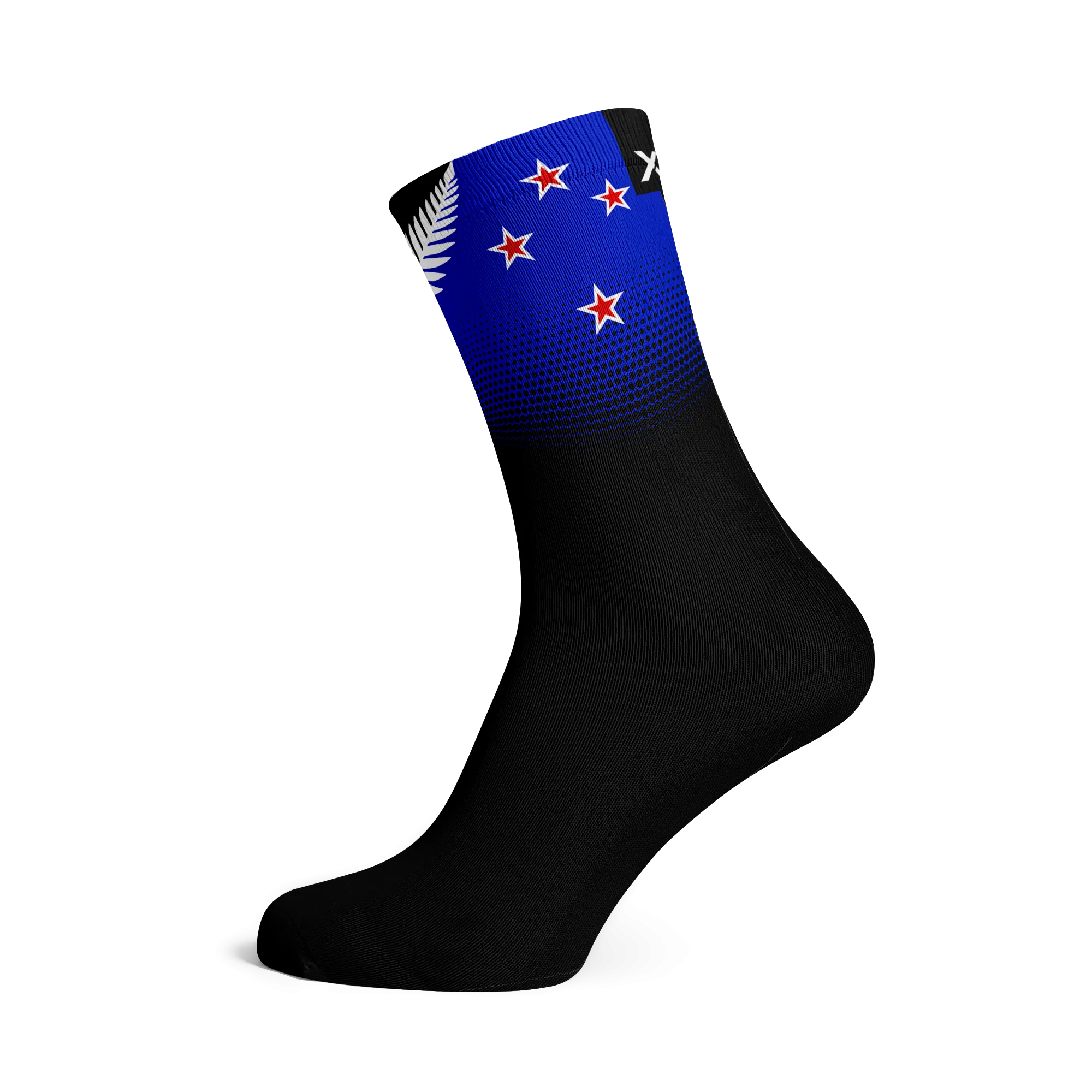 New Zealand Silver Fern Flag Socks