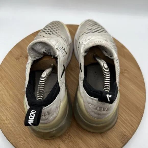 Nike Air Max 270 Womens Size 8 Shoes White Black Athletic Running Sneakers