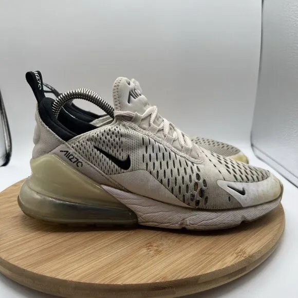 Nike Air Max 270 Womens Size 8 Shoes White Black Athletic Running Sneakers