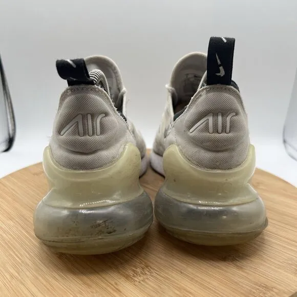 Nike Air Max 270 Womens Size 8 Shoes White Black Athletic Running Sneakers