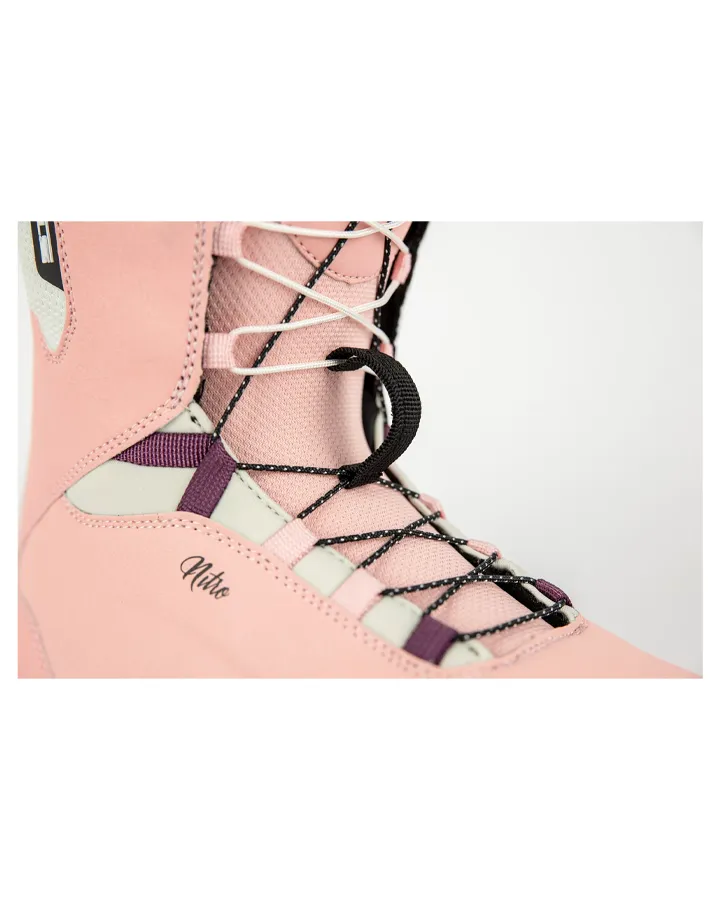 Nitro Scala TLS Womens Snowboard Boots - Rose/White - 2023