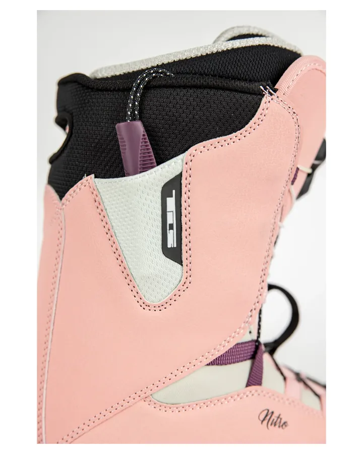 Nitro Scala TLS Womens Snowboard Boots - Rose/White - 2023
