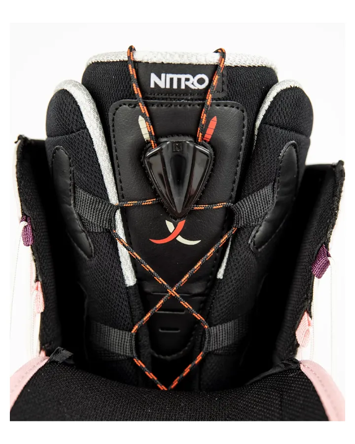 Nitro Scala TLS Womens Snowboard Boots - Rose/White - 2023