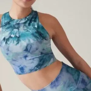 NWT Athleta Conscious Crop Tie Dye Bra