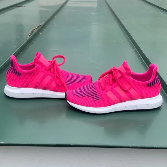 NWT Neon Pink and Blue ortholight Adidas running Shoes