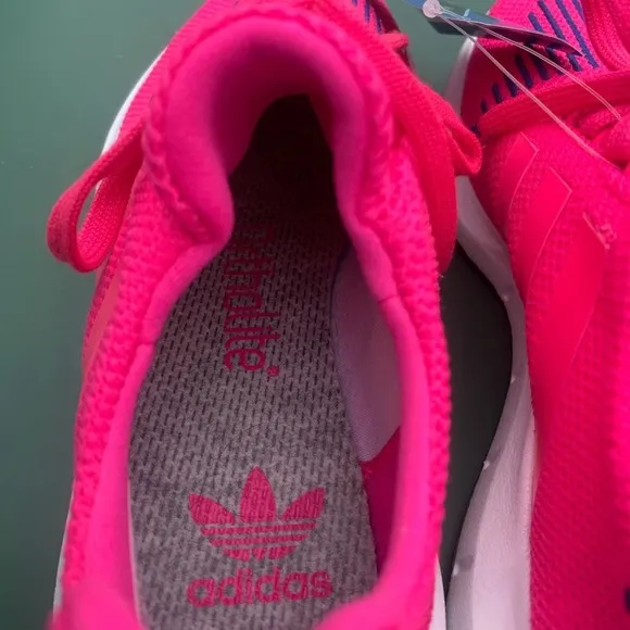 NWT Neon Pink and Blue ortholight Adidas running Shoes