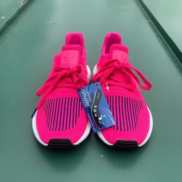 NWT Neon Pink and Blue ortholight Adidas running Shoes