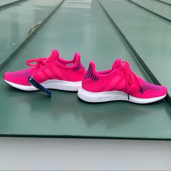 NWT Neon Pink and Blue ortholight Adidas running Shoes