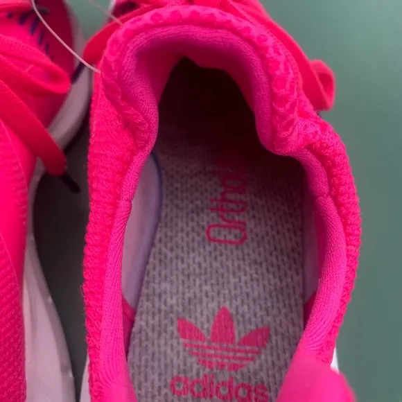 NWT Neon Pink and Blue ortholight Adidas running Shoes