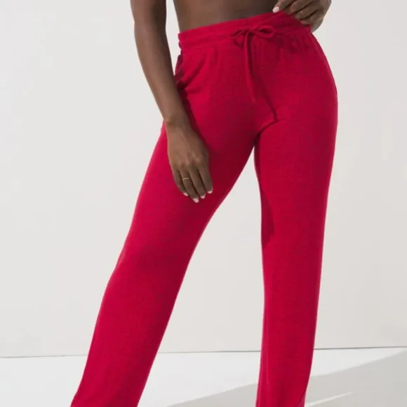 NWT Soma Brushed Cozy Pajama Lounge Set Red