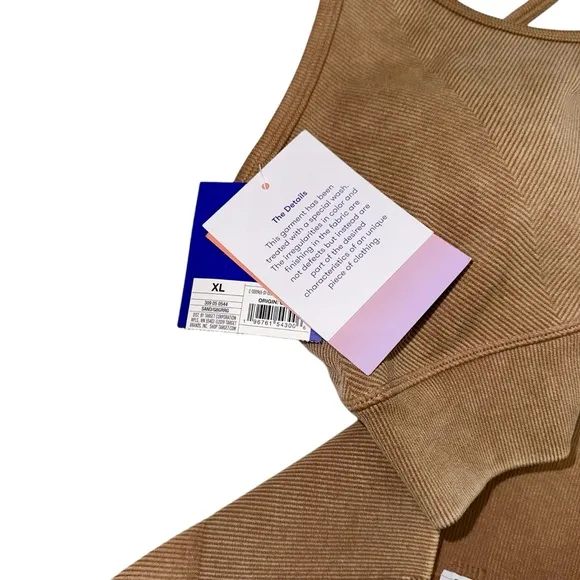 NWT Women's Seamless Strappy Bra &amp; leggings - JoyLab Beige size XL