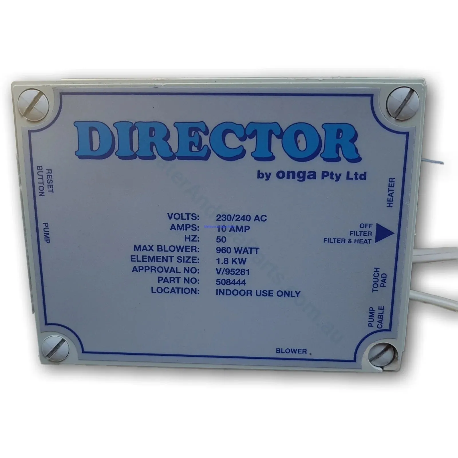 OBSOLETE - Onga Director, Turbo, SpaMate Spa Controller and Touchpad - NLA