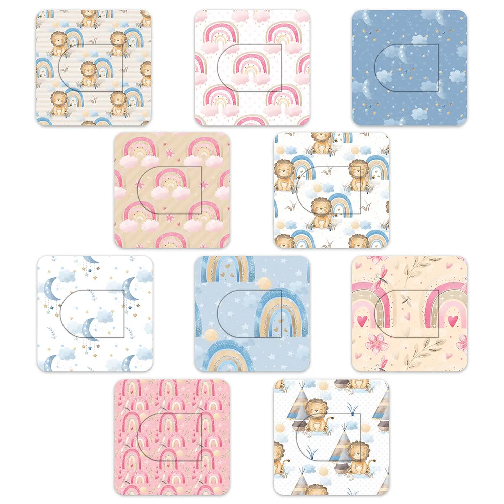 Omnipod Cute Rainbows Mix Design Patches