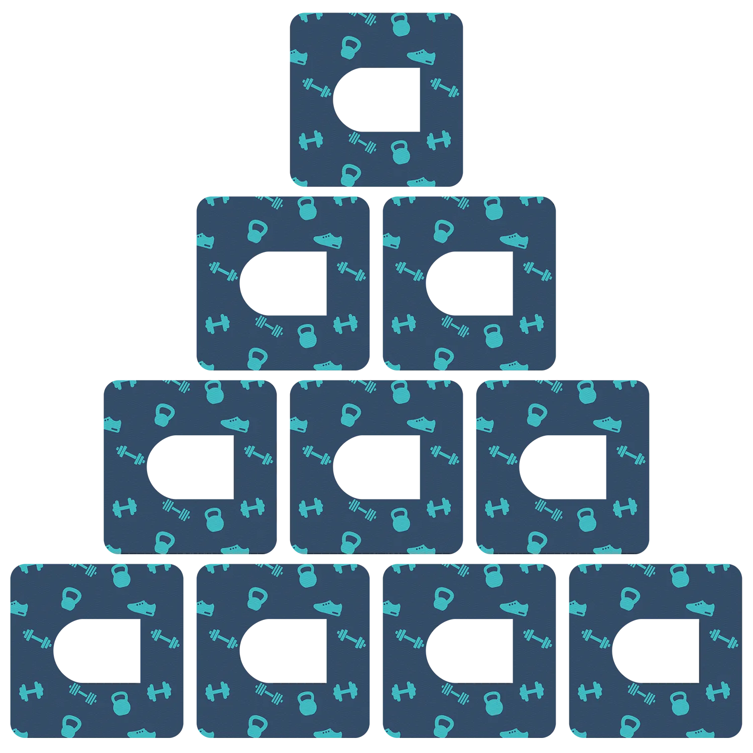 Omnipod Dumbbell Pattern Design Patches