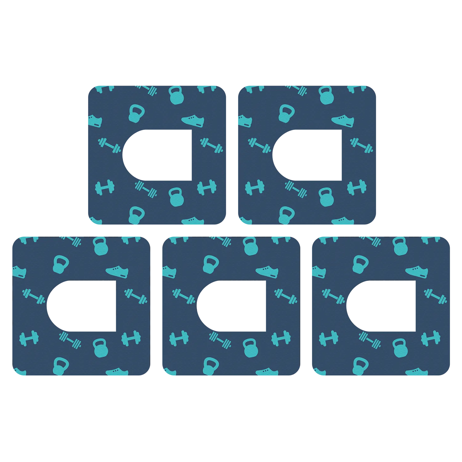 Omnipod Dumbbell Pattern Design Patches
