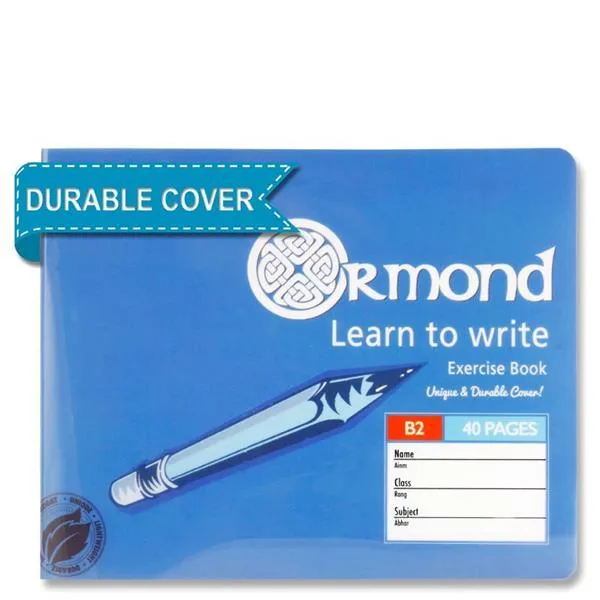Ormond B2 40 Page Durable Cover - Learn To Write Copy Book
