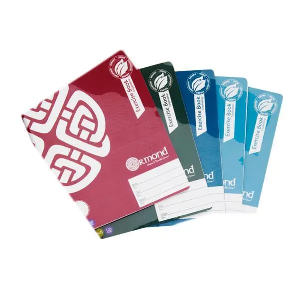 Ormond - Pack of 5x No.11 - 120 Page Durable Cover Copy Books - Bold