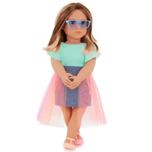 Our Generation 18" Regular Doll with Denim & Tulle Skirt - Lisa