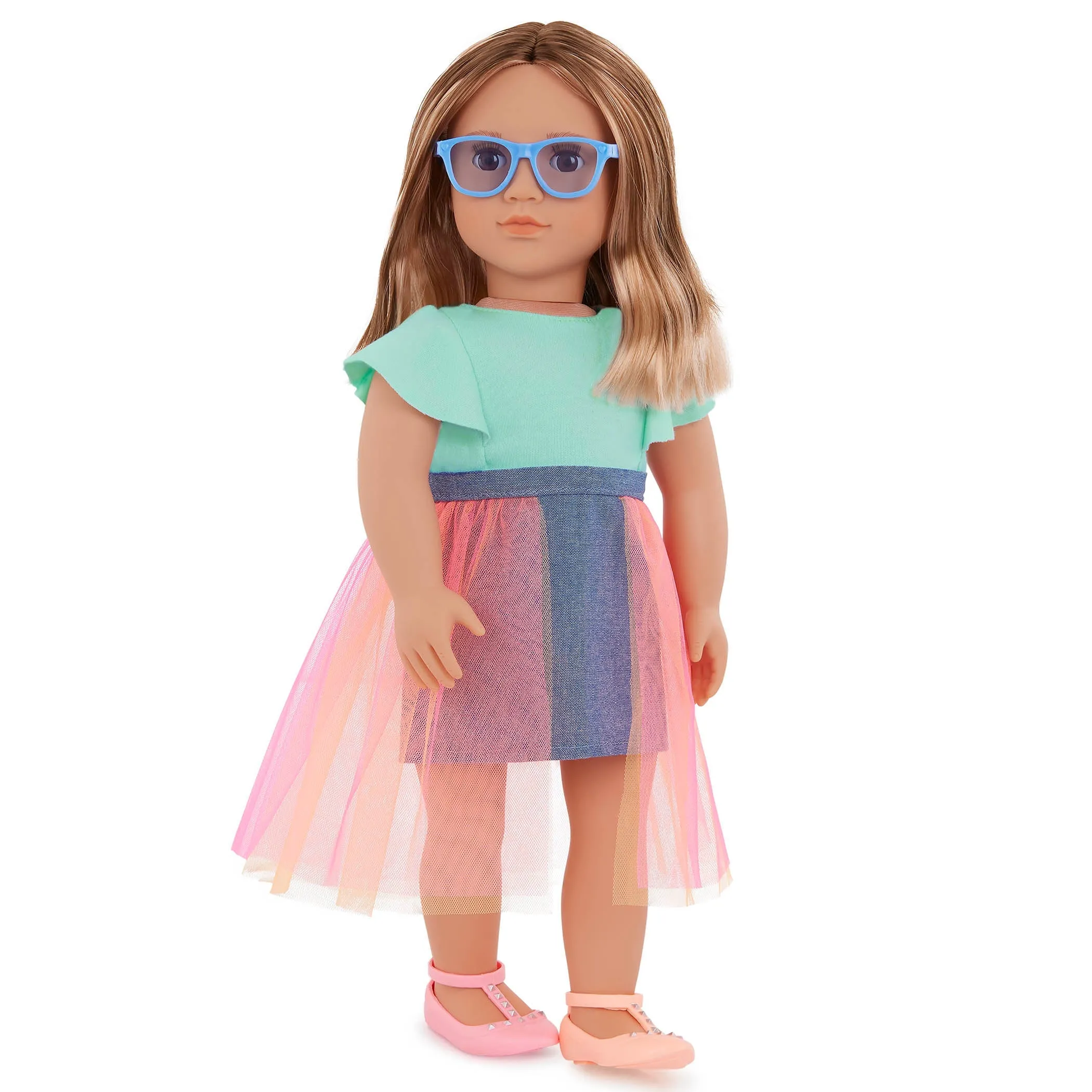 Our Generation 18" Regular Doll with Denim & Tulle Skirt - Lisa
