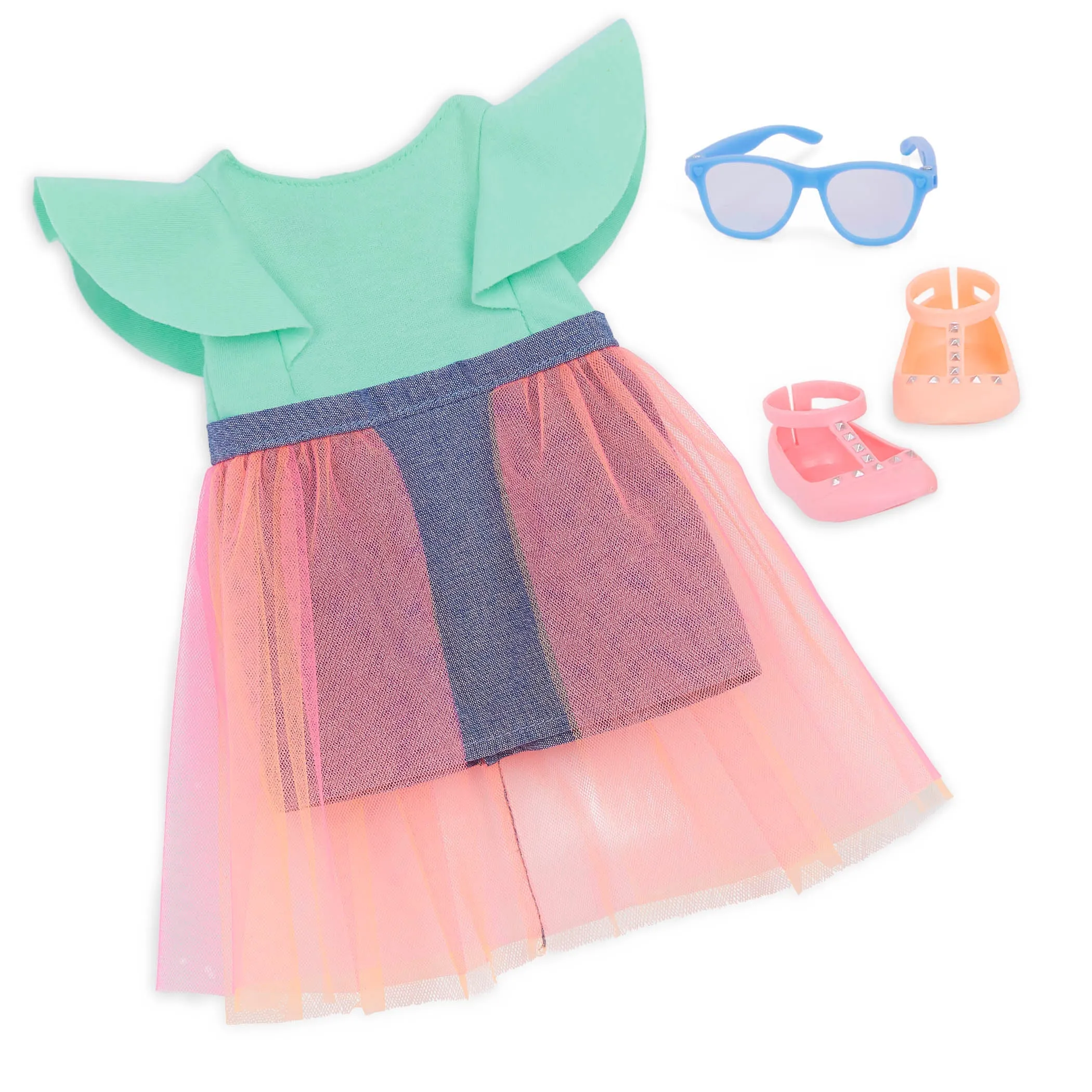 Our Generation 18" Regular Doll with Denim & Tulle Skirt - Lisa