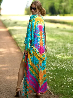 Peace and Love Tie Dye Kimono
